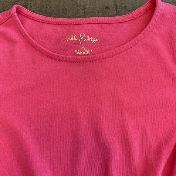 Lilly Pulitzer Girls Giavanna Dress Colorful Floral Long Sleeve Pockets Sz S - Picture 3 of 16